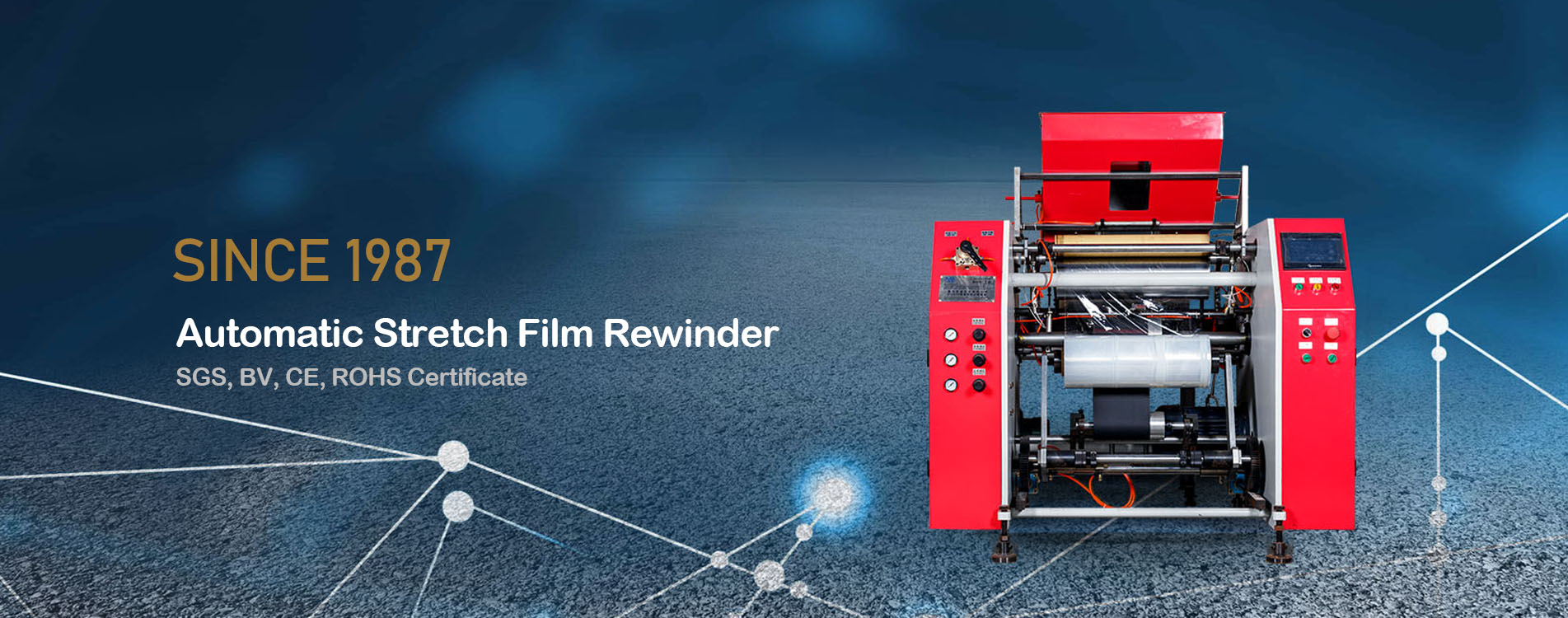 Automatic Stretch Film Rewinder