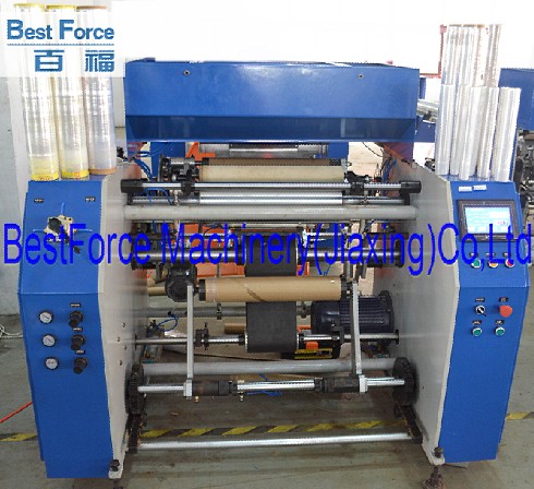 Awtomatikong stretch film rewinding machine