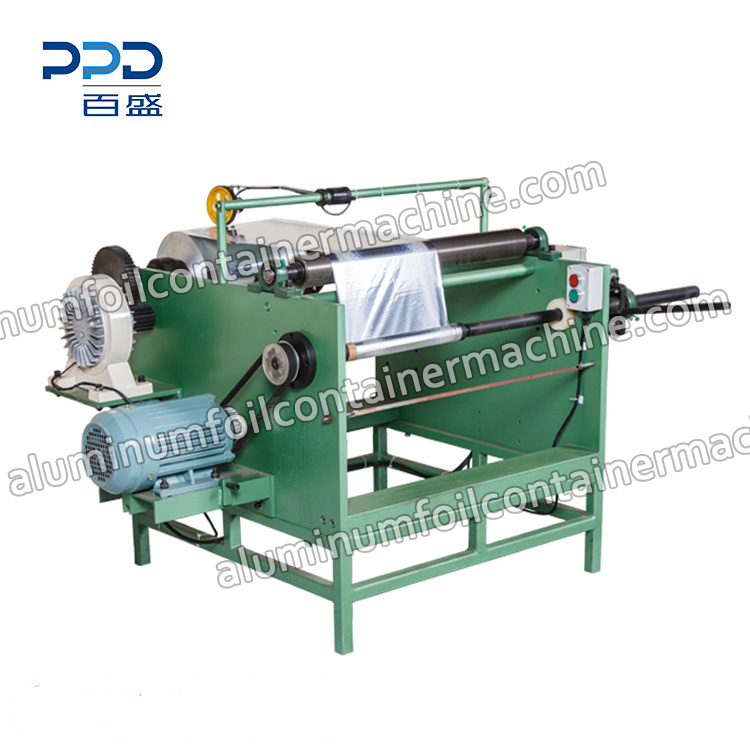 Manual Silicon Paper Foil Roll Rewinder