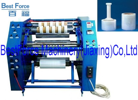 Stretch film slitting machine