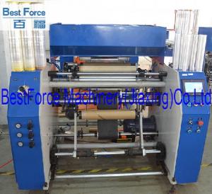 Automatic stretch film rewinding machine