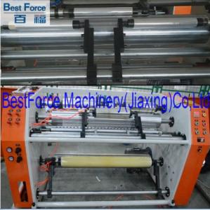 Cling film slitter rewinder