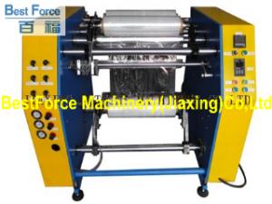 Stretch film rewinding machine