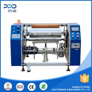 Semi auto aluminium foil cling film dotting rewinder